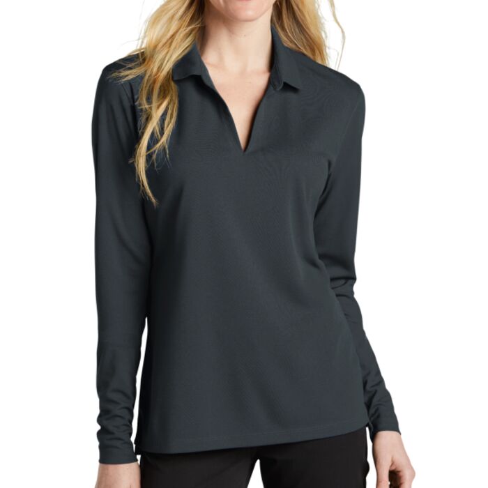 Nike Women's Dri FIT Micro Pique 2.0 Long Sleeve Polo NKDC2105 Women's Dri FIT Micro Pique 2.0 Long Sleeve Polo Thumbnail